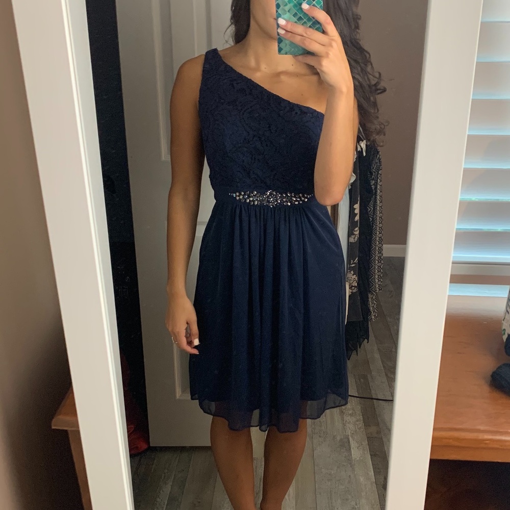 Navy Blue Elegant Dress